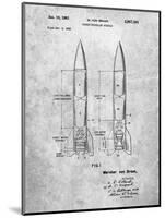 PP1129-Slate Von Braun Rocket Missile Patent Poster-Cole Borders-Mounted Giclee Print
