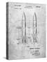 PP1129-Slate Von Braun Rocket Missile Patent Poster-Cole Borders-Stretched Canvas