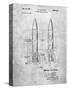 PP1129-Slate Von Braun Rocket Missile Patent Poster-Cole Borders-Stretched Canvas