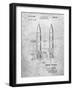 PP1129-Slate Von Braun Rocket Missile Patent Poster-Cole Borders-Framed Giclee Print