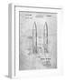 PP1129-Slate Von Braun Rocket Missile Patent Poster-Cole Borders-Framed Giclee Print