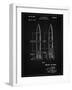 PP1129-Vintage Black Von Braun Rocket Missile Patent Poster-Cole Borders-Framed Giclee Print