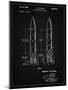 PP1129-Vintage Black Von Braun Rocket Missile Patent Poster-Cole Borders-Mounted Giclee Print