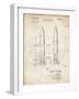 PP1129-Vintage Parchment Von Braun Rocket Missile Patent Poster-Cole Borders-Framed Giclee Print