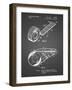 PP1133-Black Grid White Out Tape Patent Poster-Cole Borders-Framed Giclee Print