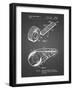 PP1133-Black Grid White Out Tape Patent Poster-Cole Borders-Framed Giclee Print