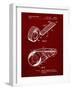 PP1133-Burgundy White Out Tape Patent Poster-Cole Borders-Framed Giclee Print