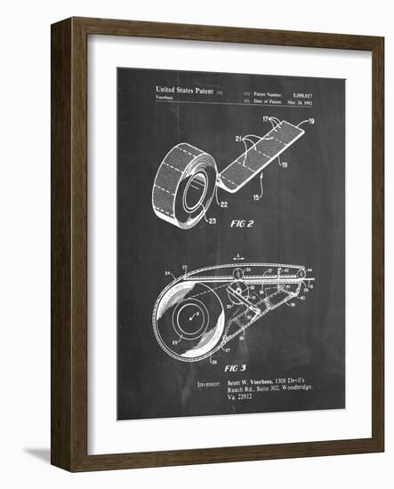 PP1133-Chalkboard White Out Tape Patent Poster-Cole Borders-Framed Giclee Print