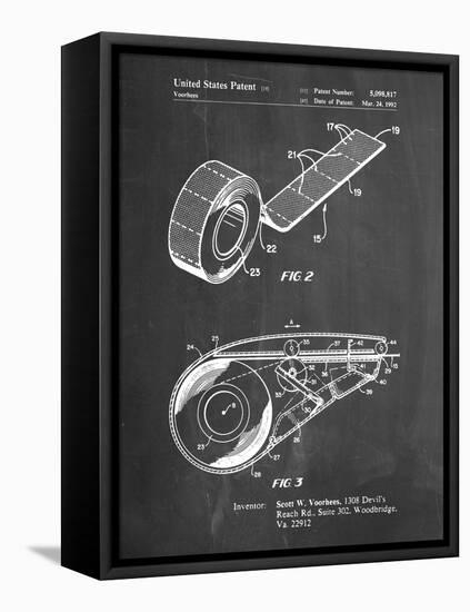 PP1133-Chalkboard White Out Tape Patent Poster-Cole Borders-Framed Stretched Canvas