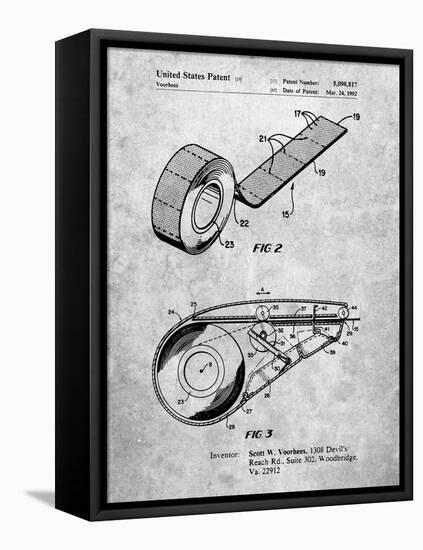 PP1133-Slate White Out Tape Patent Poster-Cole Borders-Framed Stretched Canvas