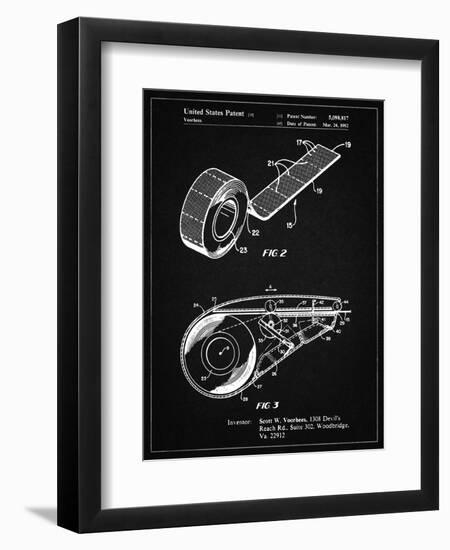 PP1133-Vintage Black White Out Tape Patent Poster-Cole Borders-Framed Giclee Print