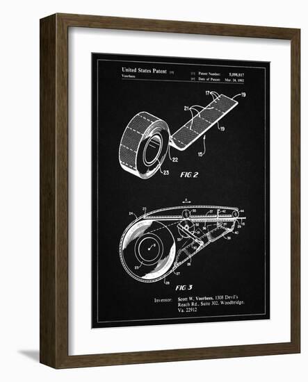 PP1133-Vintage Black White Out Tape Patent Poster-Cole Borders-Framed Giclee Print