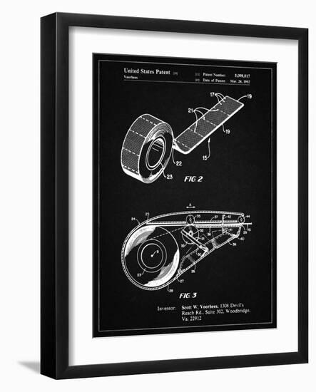 PP1133-Vintage Black White Out Tape Patent Poster-Cole Borders-Framed Giclee Print