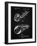 PP1133-Vintage Black White Out Tape Patent Poster-Cole Borders-Framed Giclee Print