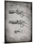 PP1135-Faded Grey Winchester Model 1890 Gun Patent-Cole Borders-Mounted Giclee Print