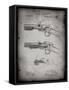 PP1135-Faded Grey Winchester Model 1890 Gun Patent-Cole Borders-Framed Stretched Canvas