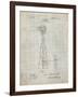 PP1137-Antique Grid Parchment Windmill 1906 Patent Poster-Cole Borders-Framed Giclee Print