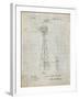 PP1137-Antique Grid Parchment Windmill 1906 Patent Poster-Cole Borders-Framed Giclee Print