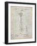 PP1137-Antique Grid Parchment Windmill 1906 Patent Poster-Cole Borders-Framed Giclee Print