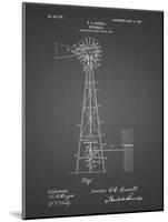 PP1137-Black Grid Windmill 1906 Patent Poster-Cole Borders-Mounted Giclee Print