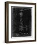 PP1137-Black Grunge Windmill 1906 Patent Poster-Cole Borders-Framed Giclee Print