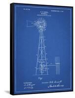 PP1137-Blueprint Windmill 1906 Patent Poster-Cole Borders-Framed Stretched Canvas