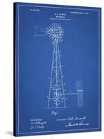 PP1137-Blueprint Windmill 1906 Patent Poster-Cole Borders-Stretched Canvas