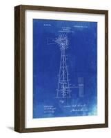 PP1137-Faded Blueprint Windmill 1906 Patent Poster-Cole Borders-Framed Giclee Print