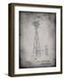 PP1137-Faded Grey Windmill 1906 Patent Poster-Cole Borders-Framed Giclee Print