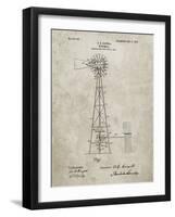 PP1137-Sandstone Windmill 1906 Patent Poster-Cole Borders-Framed Giclee Print