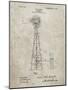 PP1137-Sandstone Windmill 1906 Patent Poster-Cole Borders-Mounted Giclee Print