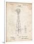 PP1137-Vintage Parchment Windmill 1906 Patent Poster-Cole Borders-Framed Giclee Print