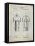 PP1138-Antique Grid Parchment Wine Cooler 1893 Patent Poster-Cole Borders-Framed Stretched Canvas