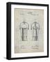 PP1138-Antique Grid Parchment Wine Cooler 1893 Patent Poster-Cole Borders-Framed Giclee Print