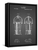 PP1138-Black Grid Wine Cooler 1893 Patent Poster-Cole Borders-Framed Stretched Canvas