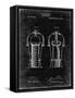 PP1138-Black Grunge Wine Cooler 1893 Patent Poster-Cole Borders-Framed Stretched Canvas