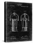 PP1138-Black Grunge Wine Cooler 1893 Patent Poster-Cole Borders-Stretched Canvas