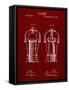 PP1138-Burgundy Wine Cooler 1893 Patent Poster-Cole Borders-Framed Stretched Canvas