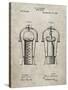 PP1138-Sandstone Wine Cooler 1893 Patent Poster-Cole Borders-Stretched Canvas