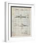 PP1140-Antique Grid Parchment York Trumpet 1939 Patent Poster-Cole Borders-Framed Giclee Print