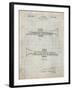 PP1140-Antique Grid Parchment York Trumpet 1939 Patent Poster-Cole Borders-Framed Giclee Print