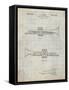 PP1140-Antique Grid Parchment York Trumpet 1939 Patent Poster-Cole Borders-Framed Stretched Canvas