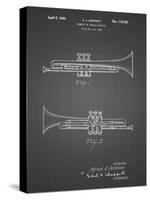 PP1140-Black Grid York Trumpet 1939 Patent Poster-Cole Borders-Stretched Canvas
