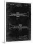 PP1140-Black Grunge York Trumpet 1939 Patent Poster-Cole Borders-Framed Premium Giclee Print