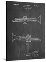 PP1140-Chalkboard York Trumpet 1939 Patent Poster-Cole Borders-Stretched Canvas