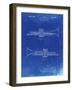 PP1140-Faded Blueprint York Trumpet 1939 Patent Poster-Cole Borders-Framed Giclee Print