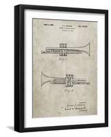 PP1140-Sandstone York Trumpet 1939 Patent Poster-Cole Borders-Framed Giclee Print