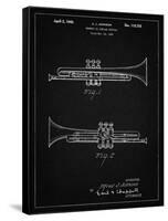 PP1140-Vintage Black York Trumpet 1939 Patent Poster-Cole Borders-Framed Stretched Canvas