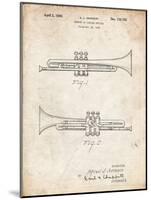 PP1140-Vintage Parchment York Trumpet 1939 Patent Poster-Cole Borders-Mounted Giclee Print