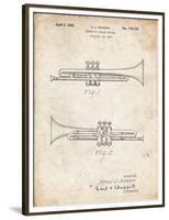 PP1140-Vintage Parchment York Trumpet 1939 Patent Poster-Cole Borders-Framed Premium Giclee Print
